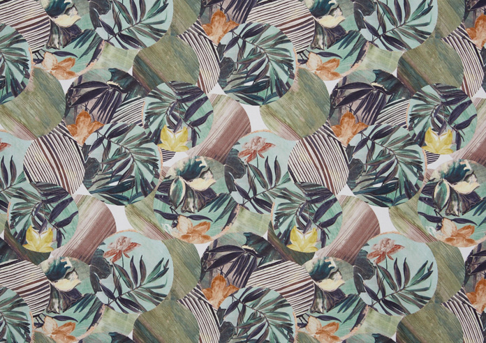 Osaka, Green Tea - Fabric Only - Image 3